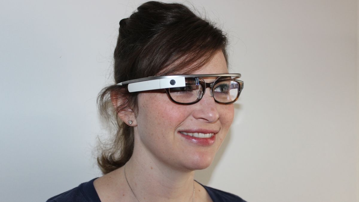 Google Glasses on woman