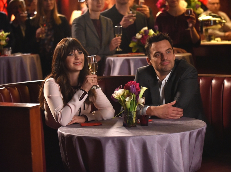 NEW GIRL:  L-R:  Zooey Deschanel and Jake Johnson in "The Curse of the Pirate Bride," the first part of the special one-hour series finale episode of NEW GIRL airing Tuesday, May 15 (9:00-9:30 PM ET/PT) on FOX.  ©2018 Fox Broadcasting Co.  Cr:  Ray Mickshaw/FOX