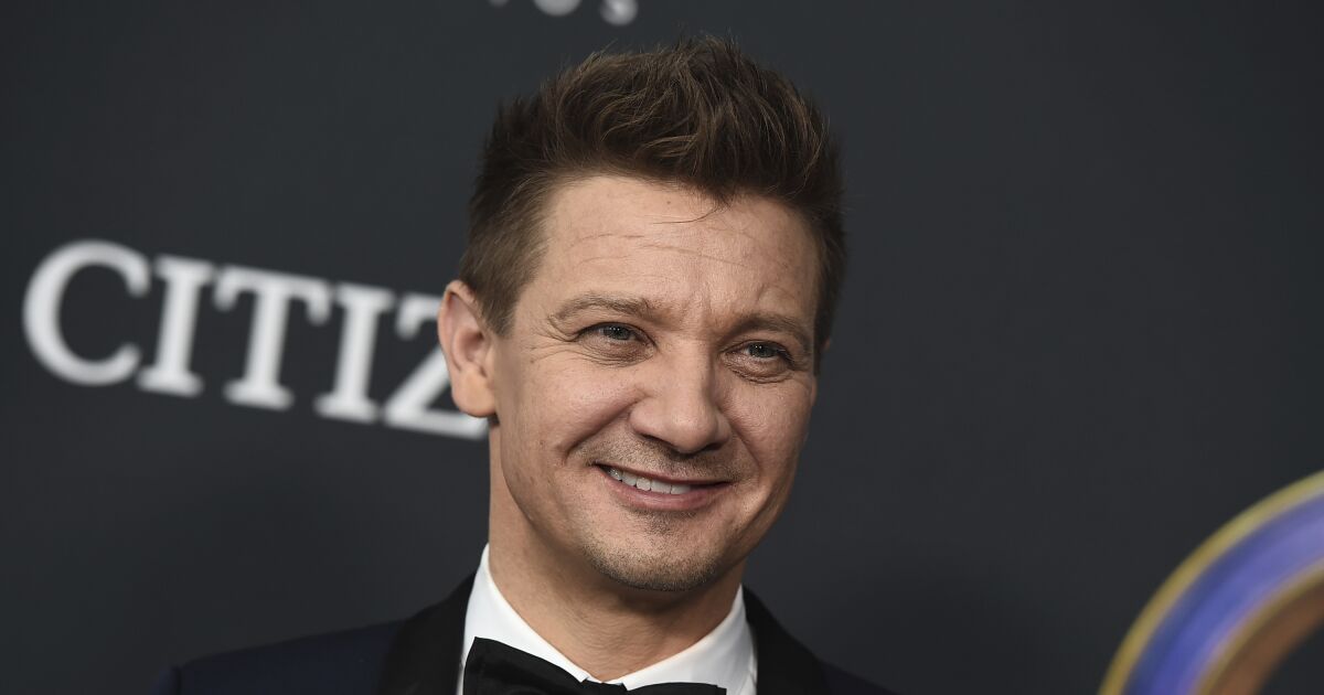 Jeremy Renner walking in video after snowplow accident