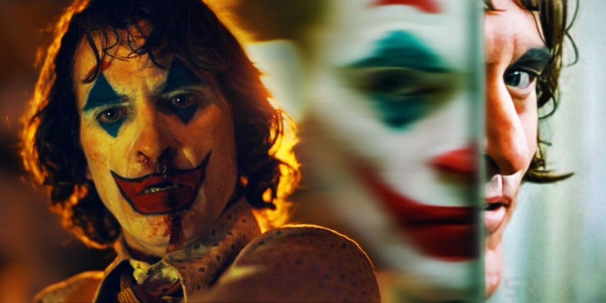 Two images of Arthur Fleck as the Joker.