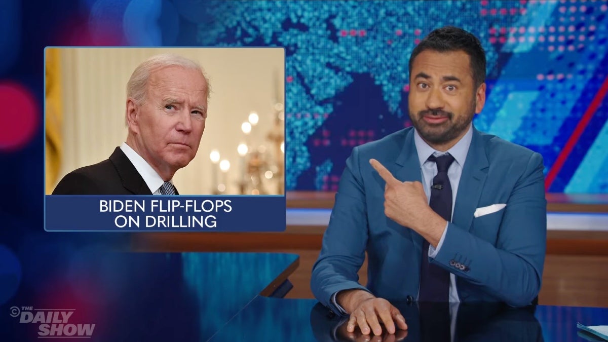 Kal Penn Jokes Biden Reversed Course on Oil Because at 80 'That's the Only Kind of Drilling You Can Do' (Video)