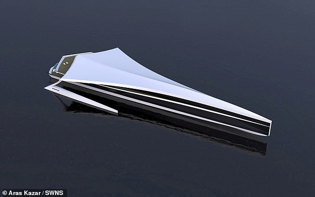Luxury 425ft ‘Thunder Bird’ hydrofoil vessel with full glass decks is unveiled in concept design