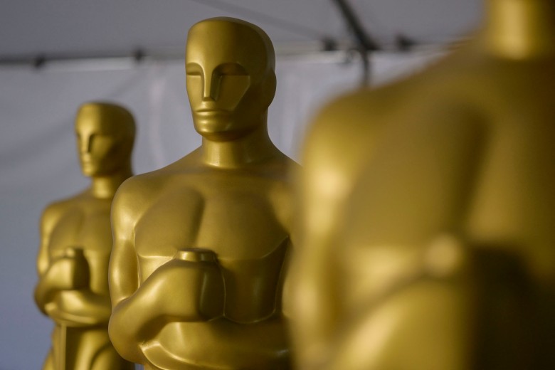 2023 Oscars Winner’s List: This photograph taken on March 9, 2023 shows Oscar statues, as preparations are underway for the 95th Oscars Academy Awards, in Hollywood, California. (Photo by ANGELA WEISS / AFP) (Photo by ANGELA WEISS/AFP via Getty Images)