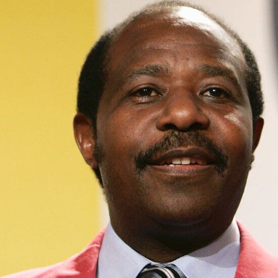 Paul Rusesabagina attends the "Hotel Rwanda" Press Conference