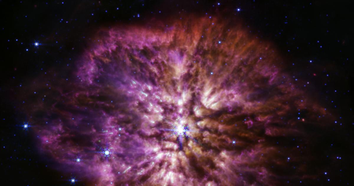 The JWST captures a rare star about to go nova