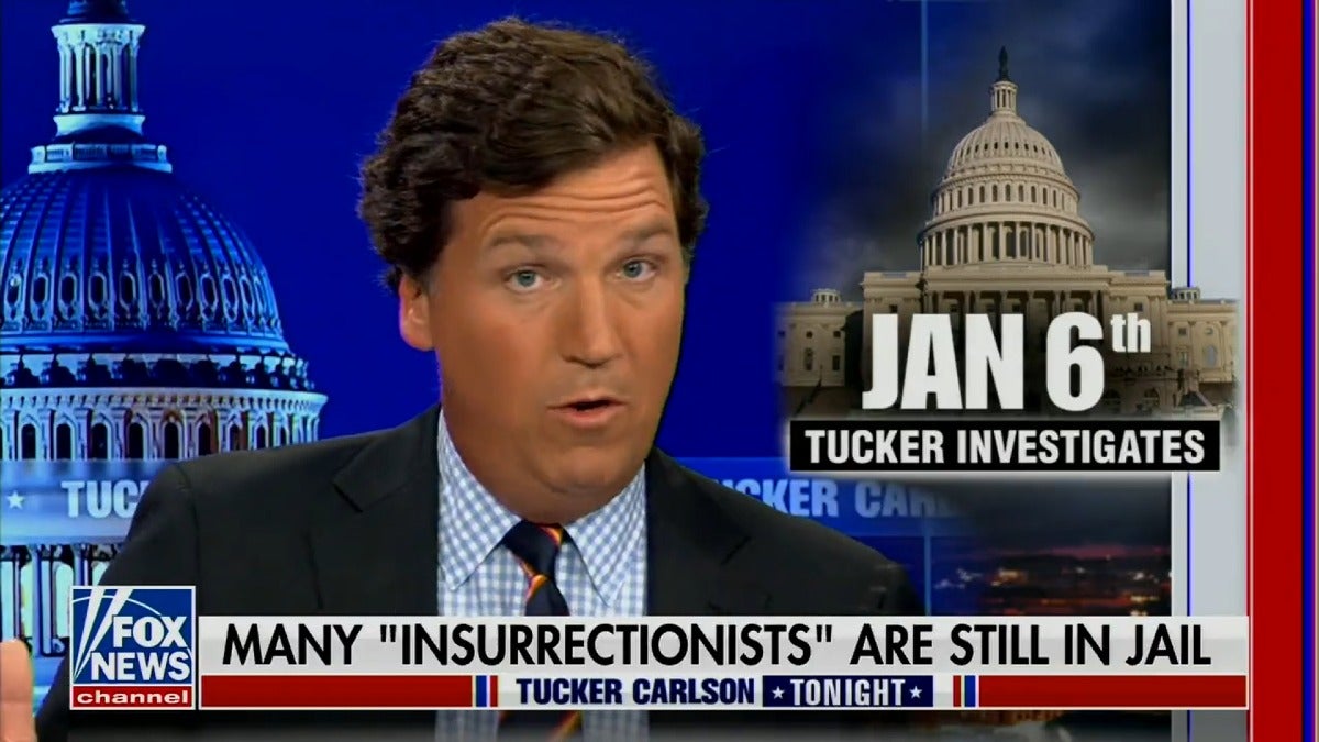 Tucker Carlson Doubles Down on Jan. 6 Falsehoods Hours After Even Republicans Condemned Them (Video)