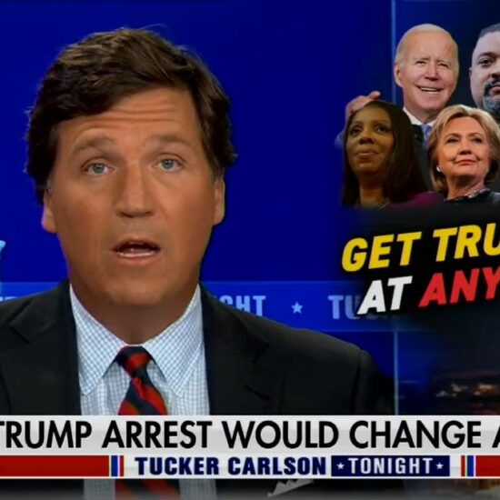 Tucker Carlson Hopes Biden Will Personally Intervene to Stop Trump From Being Arrested (Video)