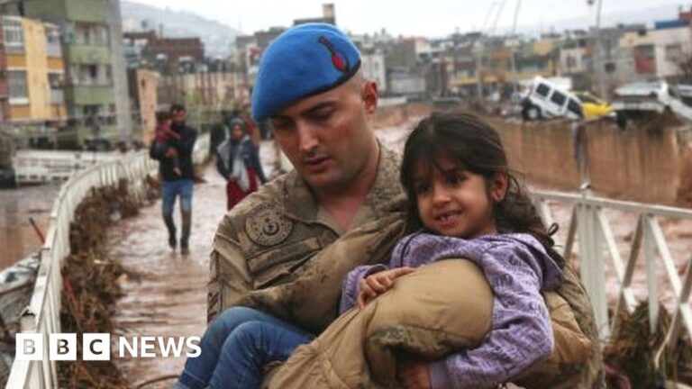 Turkish floods inundate two cities hit by quakes killing
14