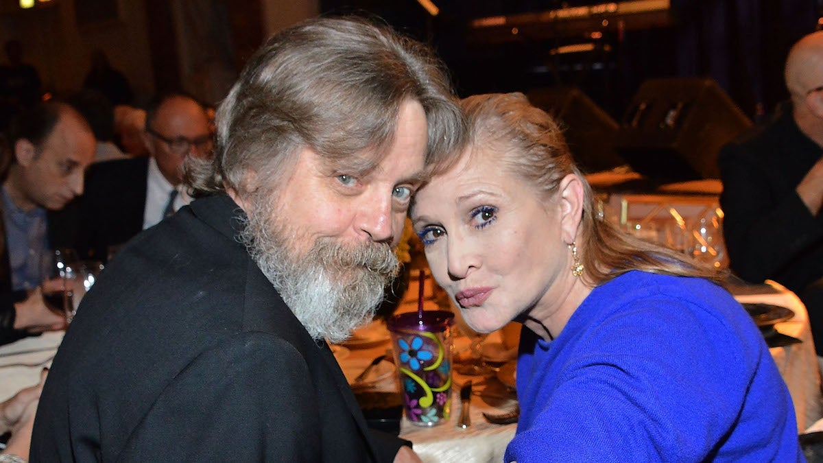 Mark Hamill and Carrie Fisher in 2014