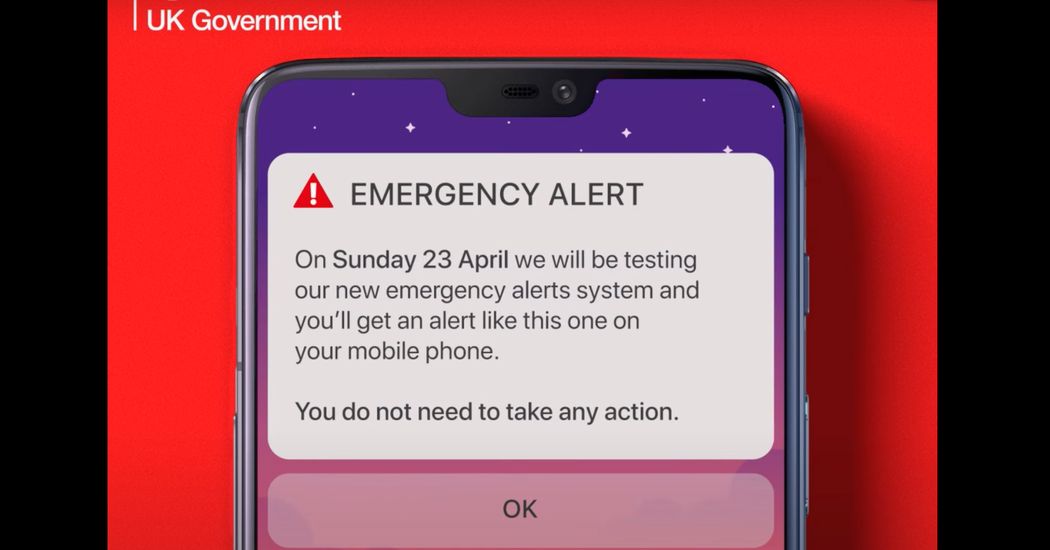 Cellphones Across Britain Will Blast a ‘Loud Siren-like’ Alert This Weekend