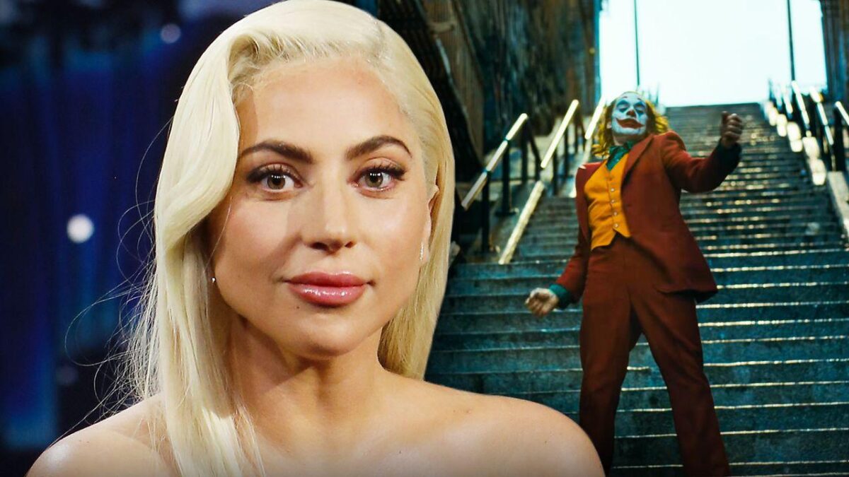 First Look at Lady Gaga’s Harley Quinn on Iconic Stairs (Set Photos)
