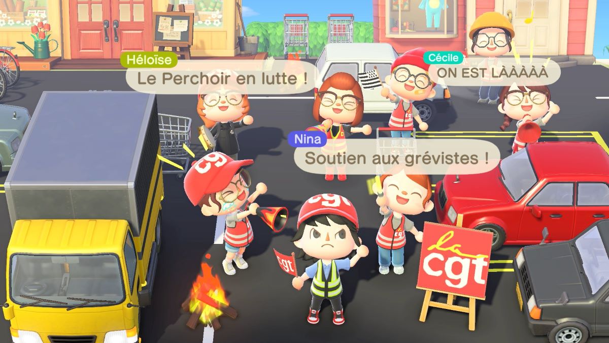 France Retirement Protests Have Stormed Their Way into Animal Crossing
