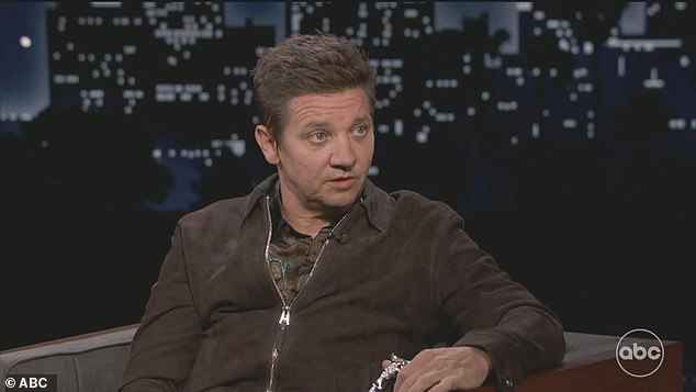 Jeremy Renner tells Jimmy Kimmel snow plow ‘just missed every vertebrae’ in near-fatal accident
