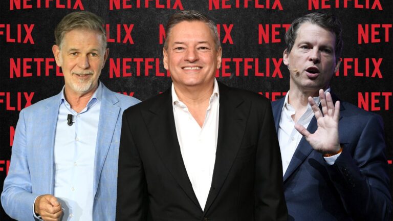 Netflix’s Reed Hastings, Ted Sarandos, Greg Peters Pulled in Combined 9 Million in 2022 as Stock Sank