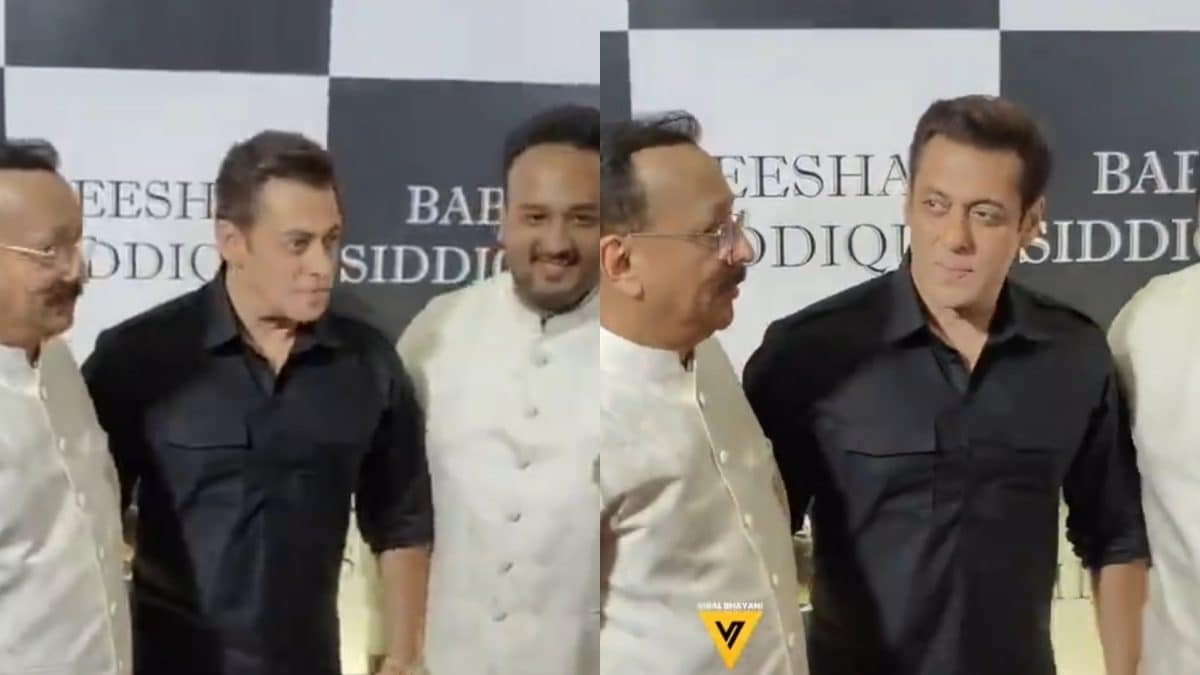 Salman Khan Makes Dashing Entry in Pathani Suit at Baba Siddique’s Party Amid Death Threats; Watch