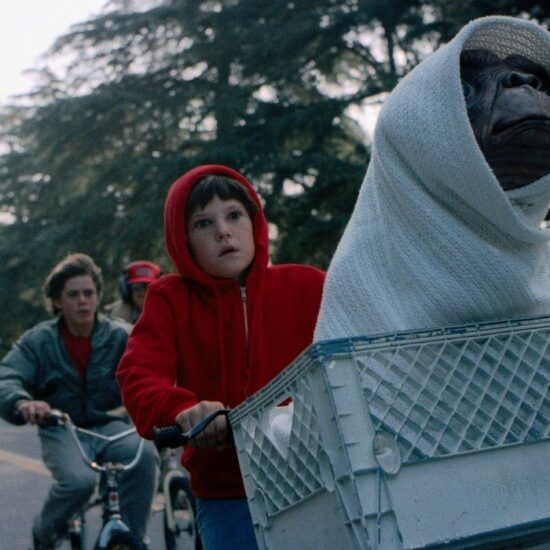 The kids riding bikes in ET the Extraterrestrial's Bike Scene