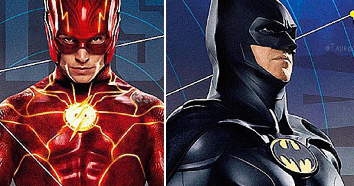 The Flash Posters Reveal New Look at Michael Keaton’s Batman & Supergirl