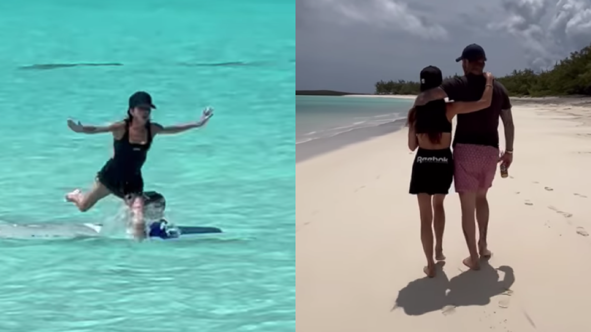 Victoria Beckham Hilariously Fell Off a Paddle Board on Her Otherwise Idyllic 49th Birthday Getaway