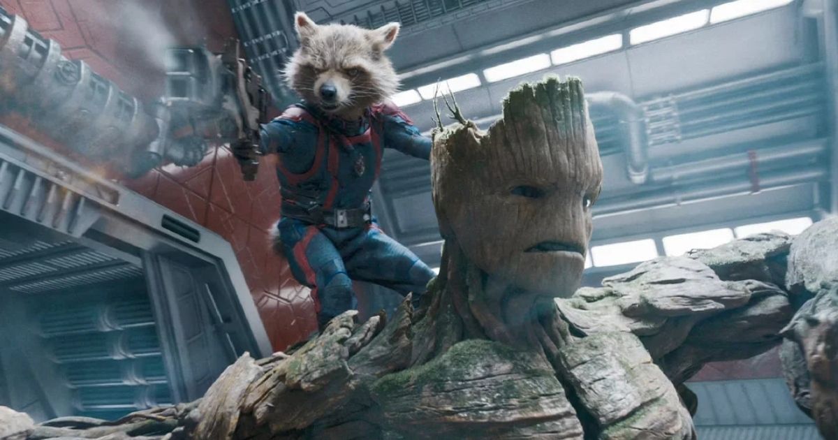 Rocket Raccoon and Groot in Guardians of the Galaxy Vol. 3
