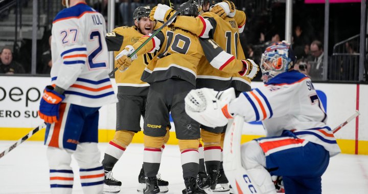 Edmonton Oilers pushed to brink of elimination by Golden Knights – Edmonton