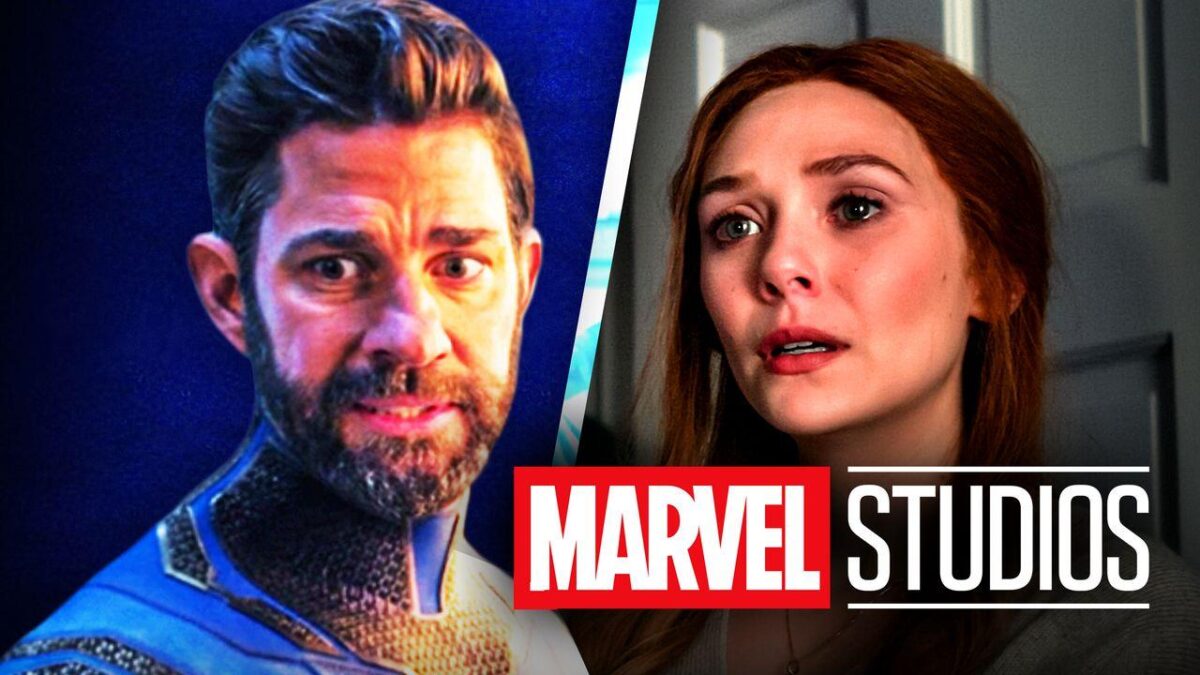 Elizabeth Olsen Reacts to John Krasinski's Rumored Replacement for Fantastic Four Hero
