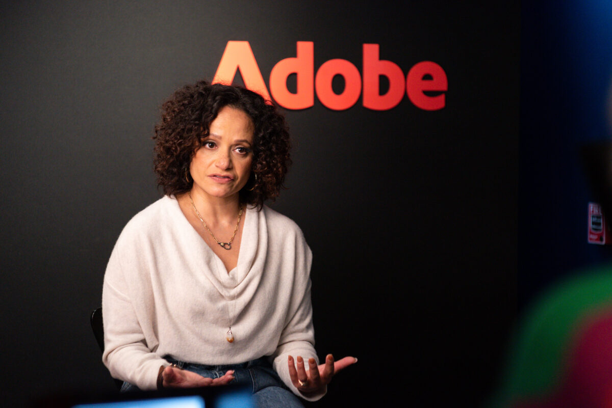 Judy Reyes at the IndieWire Studio at Sundance.