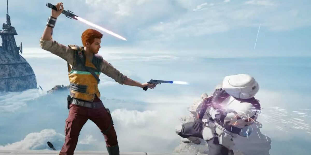 Star Wars Jedi: Survivor Blaster Stance Finisher Against Stormtrooper Scout