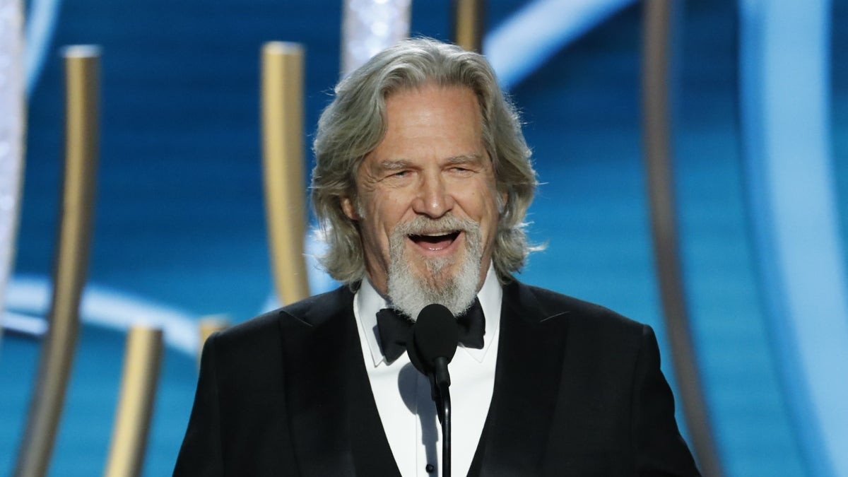 Jeff Bridges accepts the Cecil B. Demille Award onstage during the 76th Annual Golden Globe Awards at The Beverly Hilton Hotel on January 06, 2019 in Beverly Hills, California. (Photo by Paul Drinkwater/NBCUniversal via Getty Images)