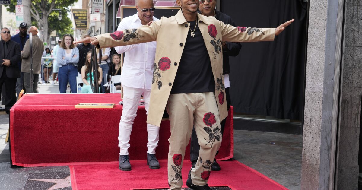 Ludacris stands still for a star on Hollywood Walk of Fame