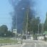 Vyacheslav Gladkov said two industrial facilities in the border town of Shebekino (pictured) had been shelled and four employees had been wounded while several settlements were left without electricity