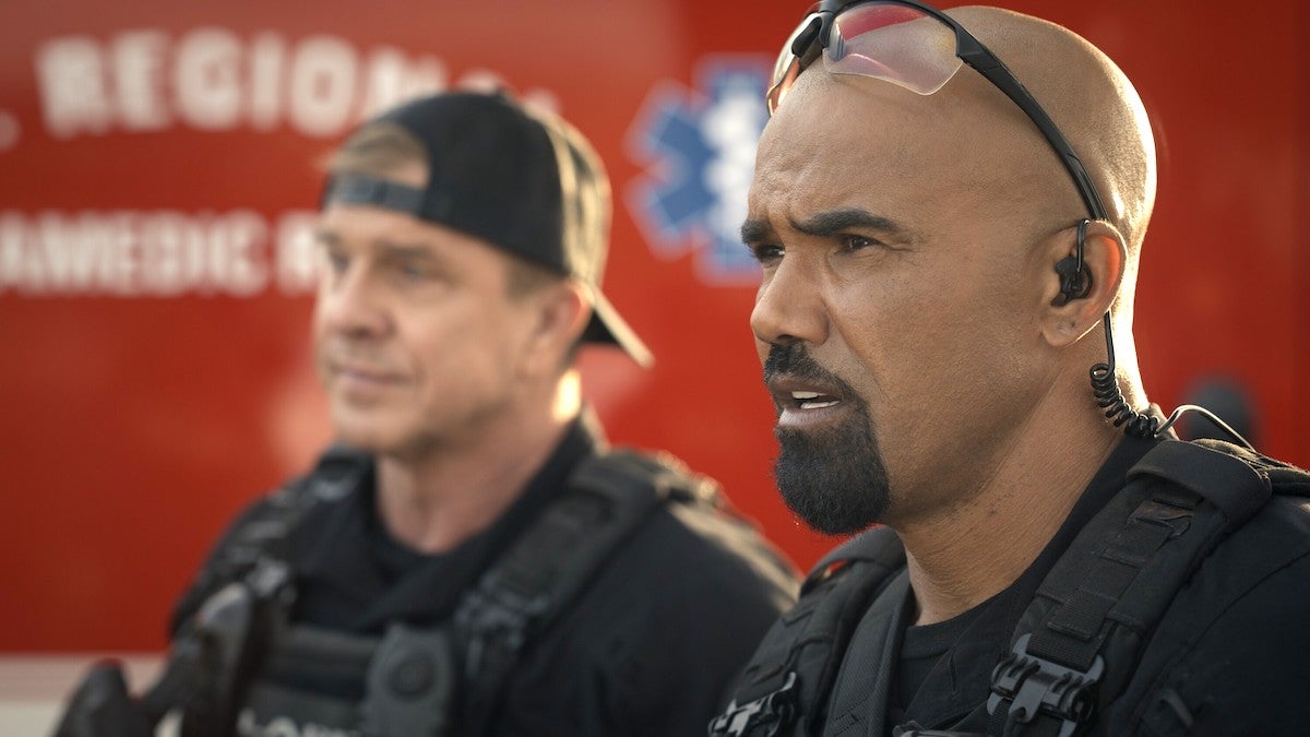 Kenny Johnson and Shemar Moore in "SWAT"