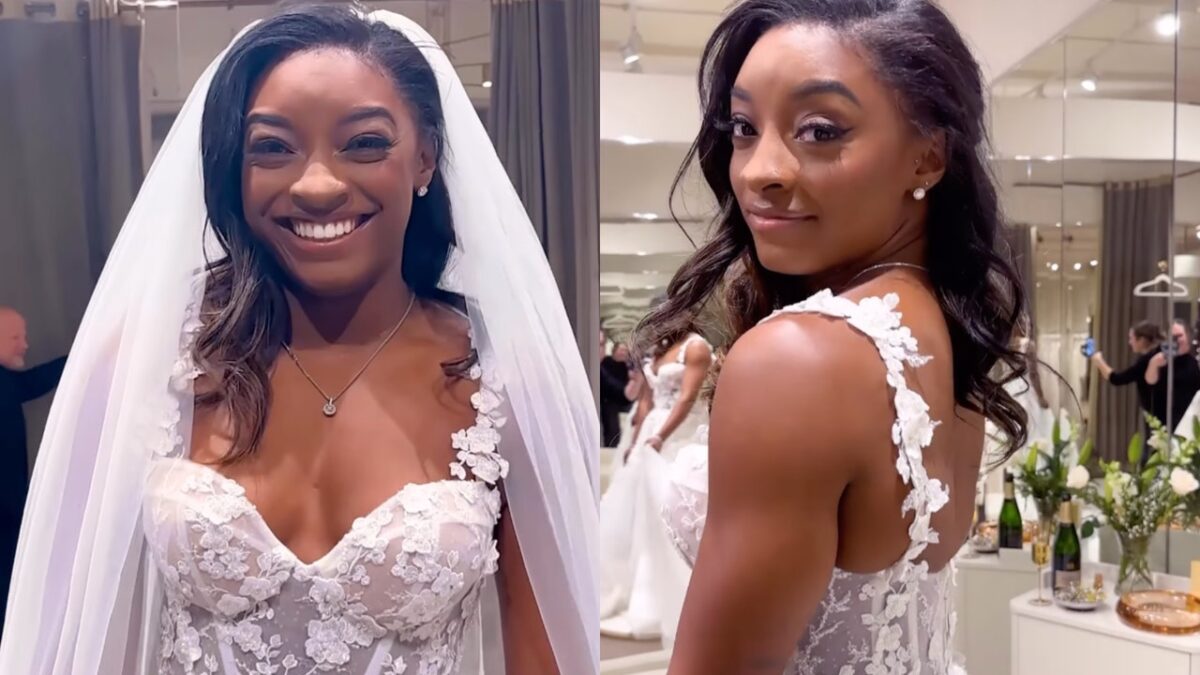 Simone Biles Shared the Most ‘Crucial’ Wedding Dress Hack for Short Brides