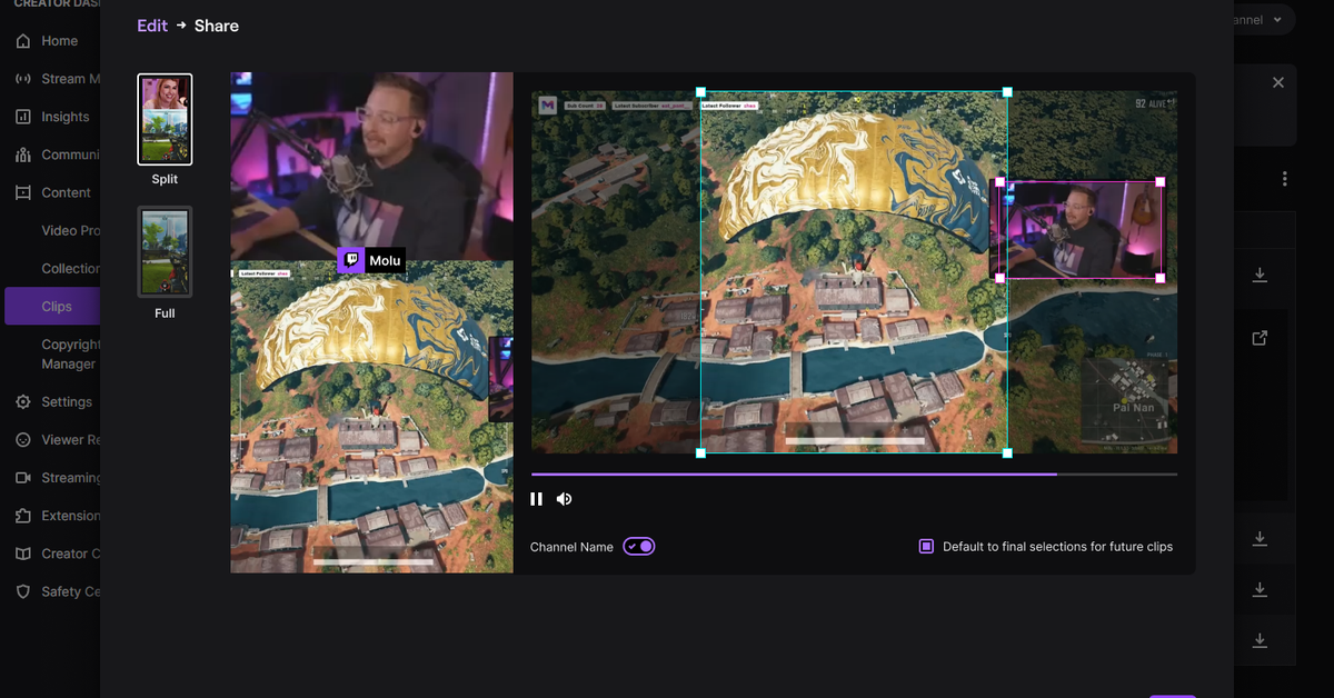 Twitch launches editing tool for sharing clips on YouTube Shorts