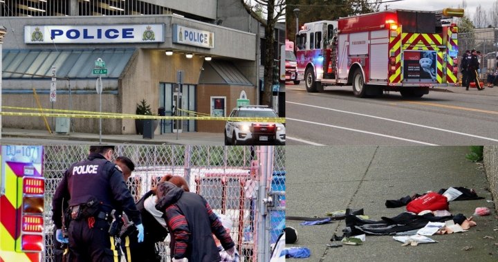 Violent Sunday in Whalley after person stabbed, another shot close by: Surrey RCMP – BC