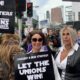 WGA Rallies With L.A. Unions: 'It's Going to Be a Hot Labor Summer'