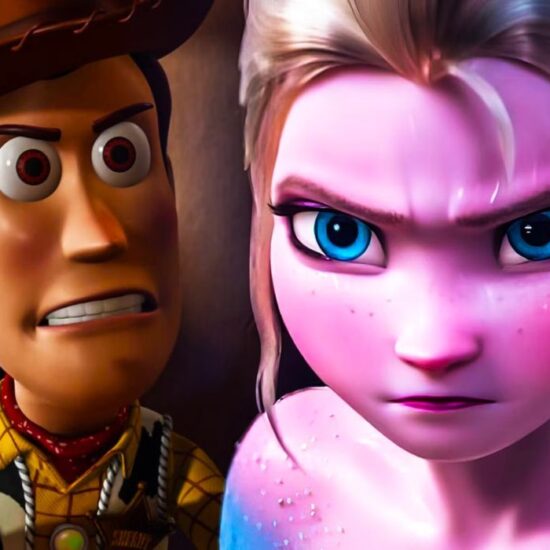Woody and Elsa From Toy Story and Frozen