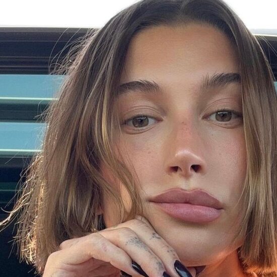 Hailey Bieber's Milky Black Nails Are the Perfect Anti-Glazed Donut Manicure for Summer