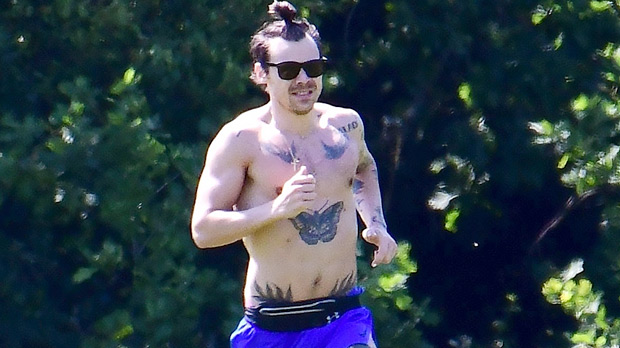 Harry Styles Goes Shirtless For Run In London: Photo – Hollywood Life