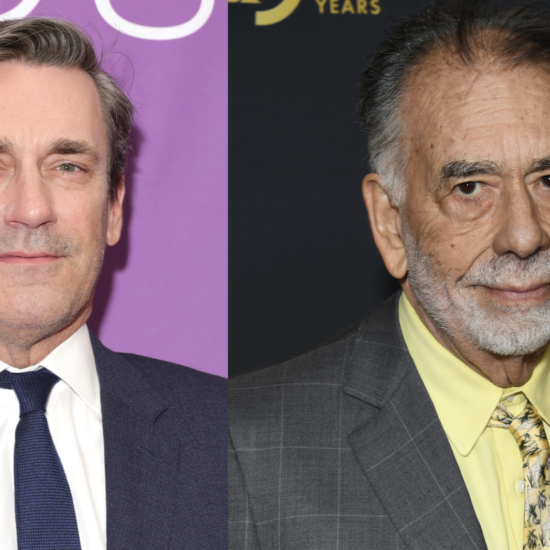 Jon Hamm and Francis Ford Coppola