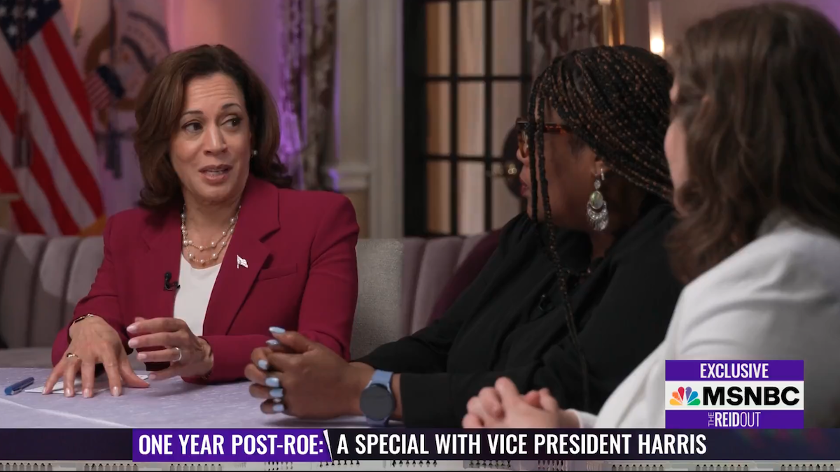 Kamala Harris Tells Joy Reid ‘Ultimately’ Abortion Rights Will Be ‘Codified’ by Congress (Video)