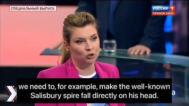 Russian TV calls for ‘Salisbury spire to fall on James Cleverly’s head’ after his Ukraine support