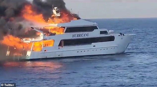 Three British tourists who were reported as missing have been confirmed dead after a boat caught fire during a diving trip