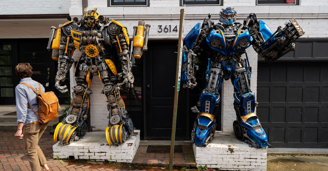‘Transformers’ Statues Cause a Big Fight in Georgetown
