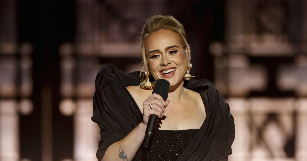 Adele scolds rude concertgoers for throwing things onstage
