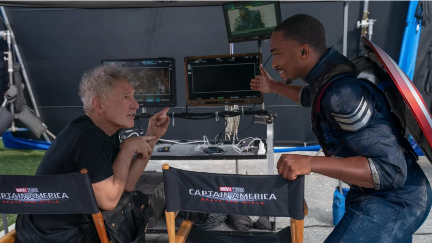 Anthony Mackie Was So Nervous To Work With Harrison Ford That He Forgot His Lines