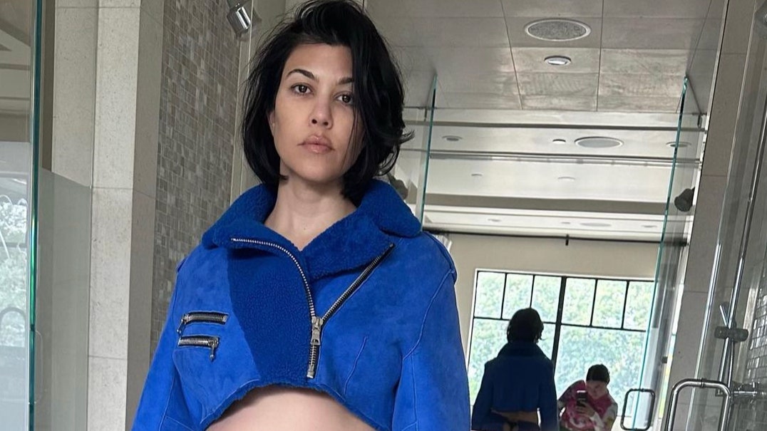 Kourtney Kardashian Embraced the Exposed Thong Trend in Latest Baby Bump Photo