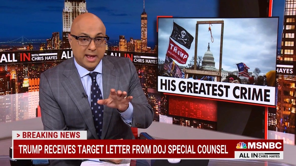 MSNBC’s Ali Velshi Says ‘Criminal Charges Are the Only Possible Response’ to Trump (Video)