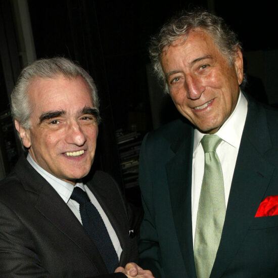 NEW YORK - MAY 7:  Director Martin Scorsese and singer Tony Bennett pose at the Scorsese And Music Panel during the 2004 Tribeca Film Festival May 7, 2004 in New York City.  (Photo by Peter Kramer/Getty Images)