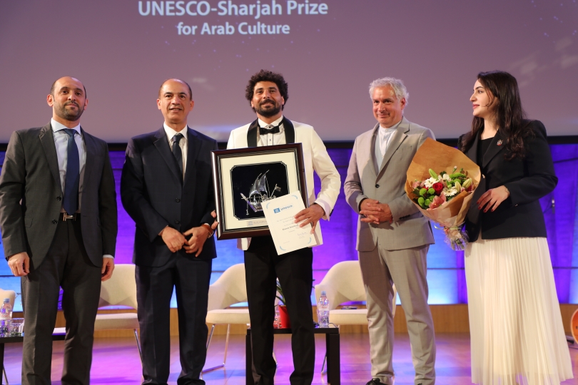 UNESCO awards Lebanese Kassem Istanbouli with the UNESCO-Sharjah Prize for Arab Culture