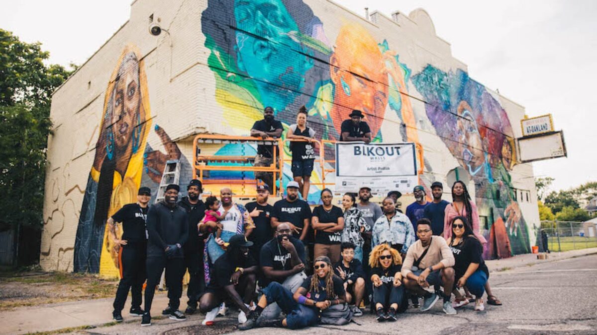 BLKOUT Walls Annual Mural Festival Returns to Detroit with Street Artists from Around the World